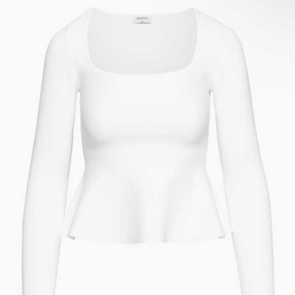 Aritzia Babaton Sculpt Knit “Pouf” Long Sleeve Top 🐇 - Picture 2 of 2